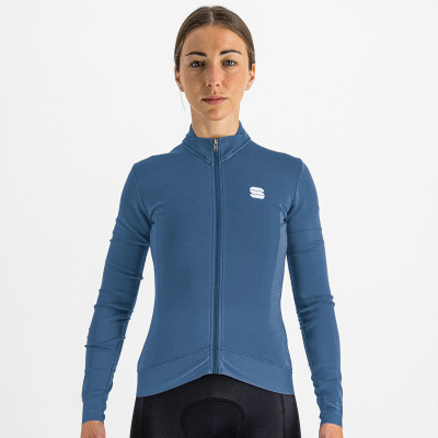 Cyklistický dres dámsky Sportful Monocrom Thermal modrý