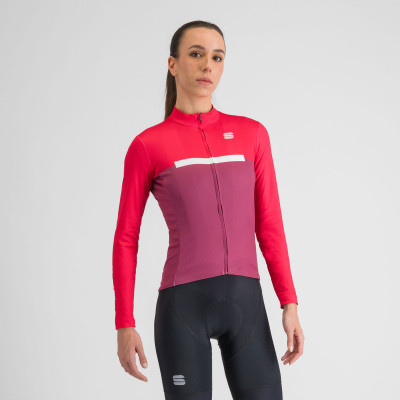 Sportful PISTA THERMAL dámsky dres raspberry pink white