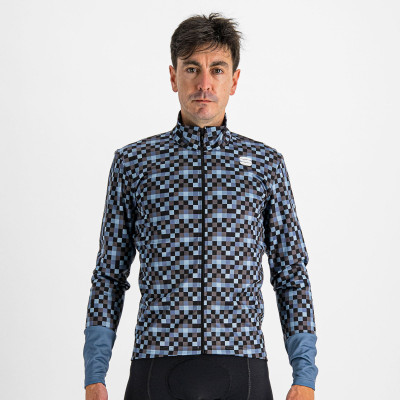 Zimná pánska cyklistická bunda Sportful Pixel modrá