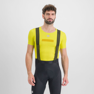 Letné pánske cyklistické funkčné tričko Sportful Pro Baselayer žlté
