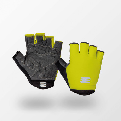 Letné cyklistické rukavice Sportful Race žlté