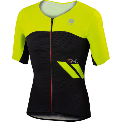 Sportful R&D Cima cyklistický dres čierny/žltý fluo
