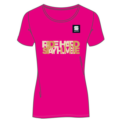 Outdoorové tričko pre ženy Sportful RIDE Hard STAY Humble ružové