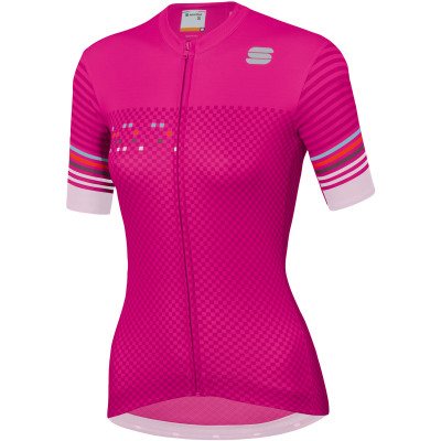 Letný cyklistický dres dámsky Sportful Sticker ružový