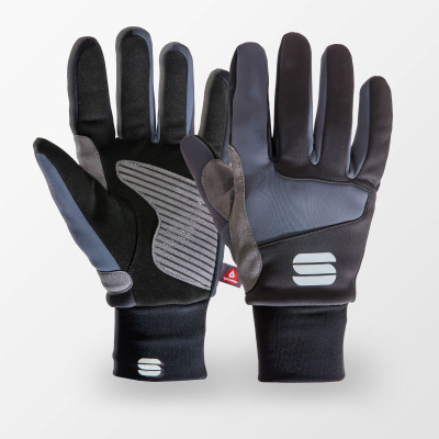Bežecké rukavice Sportful Subzero čierne/sivé