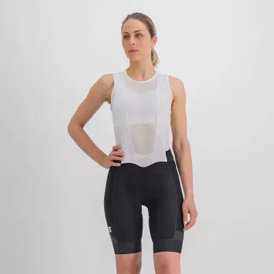Letné cyklistické dámske nohavice s trakmi Sportful Supergiara čierne