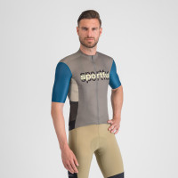 Sportful SUPERGIARA LOGO dres gun metal/teal blue