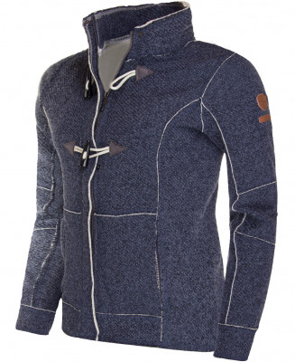 TRANUM - dámský sportovní kabátek, modrý melír 36