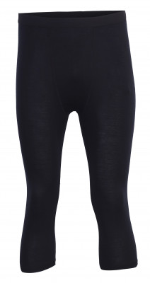 ULLÅNGER- ECO Pánské 3/4 spodní kalhoty z merino vlny, černá XL