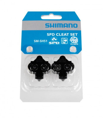 Zarážky na pedále Shimano SM-SH51 bez plátu do tretier čierne