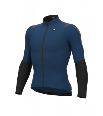 Zateplený cyklistický dres pánsky Alé Cycling Warm Race 2.0 R-EV1 modrý