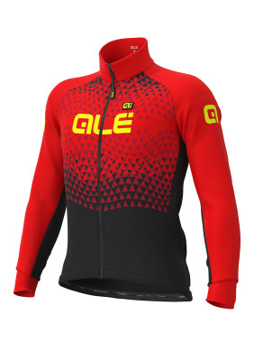 Zimná cyklistická bunda Alé Solid Summit Dwr Jacket čierno-žltá Zimná cyklistická bunda Alé Solid Summit Dwr Jacket čierno-žltá