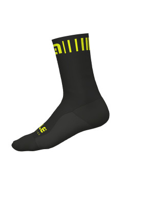 Zimné cyklistické ponožky Alé Strada H18 čierne/žlté