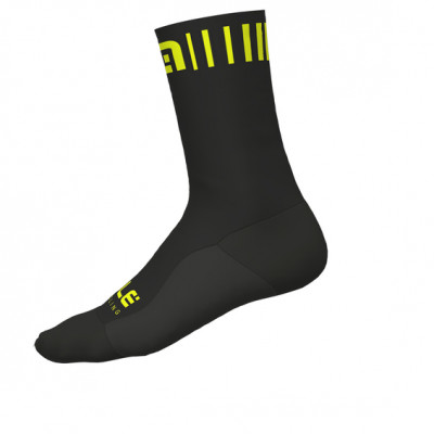 Zimné cyklistické ponožky Alé Strada H18 čierne/žlté