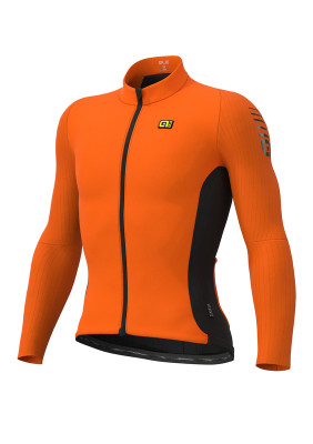 Zimný cyklistický dres ALÉ R-EV1 CLIMA PROTECTION 2.0 WARM RACE oranžový Zimný cyklistický dres ALÉ R-EV1 CLIMA PROTECTION 2.0 WARM RACE oranžový