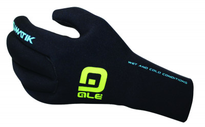 Zimné vodeodolné cyklistické rukavice Alé Klimatik Neoprene čierne Zimné vodeodolné cyklistické rukavice Alé Klimatik Neoprene čierne