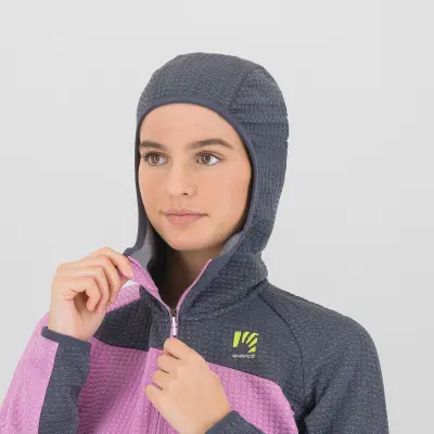 Karpos AVERAU dámska FULL-ZIP mikina s kapucňou bloom/ombre blue