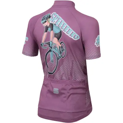 Sportful Super GIRL dievčenský dres fialový