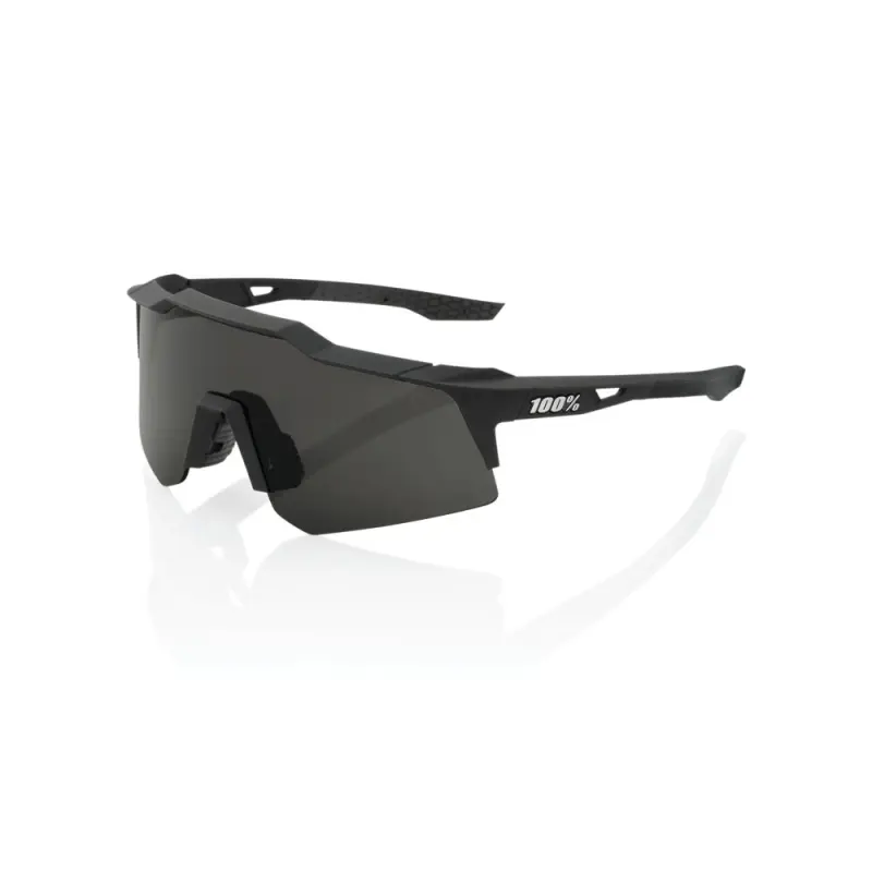 Cyklistické brýle 100% Speedcraft XS - Soft Tact Black - Smoke Lens černé