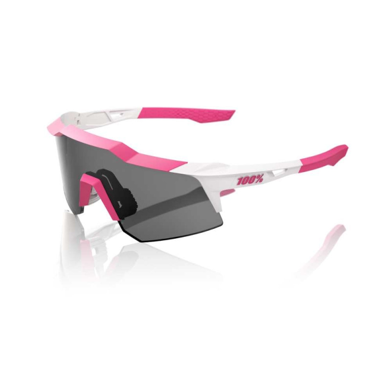 Cyklistické brýle 100% Speedcraft XS - Puddy Pink White - Smoke