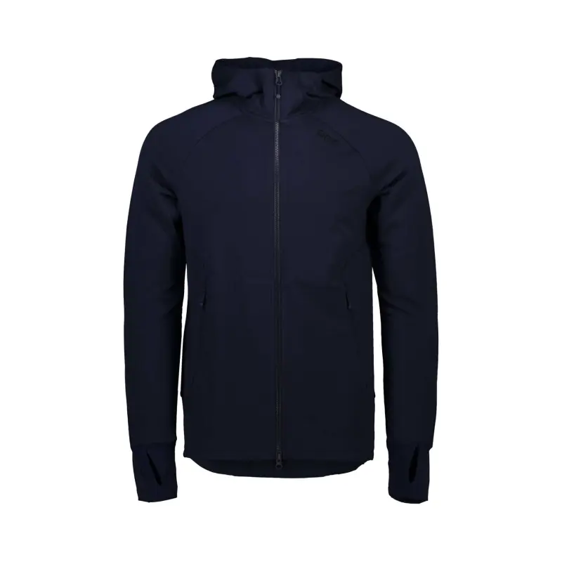 M's Merino Zip Hood Turmaline Navy M