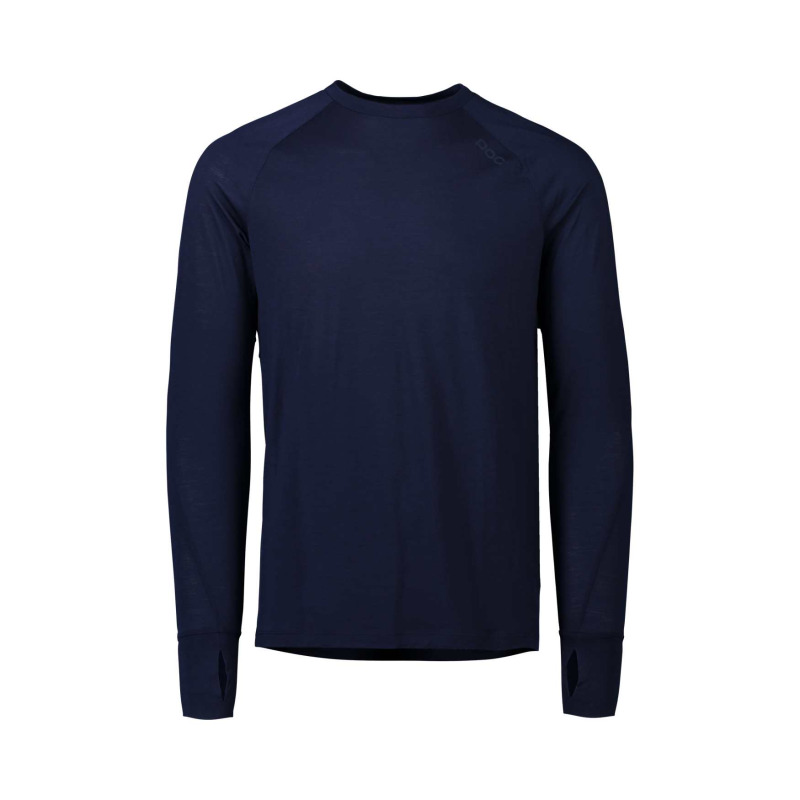 M's Light Merino Jersey Turmaline Navy M