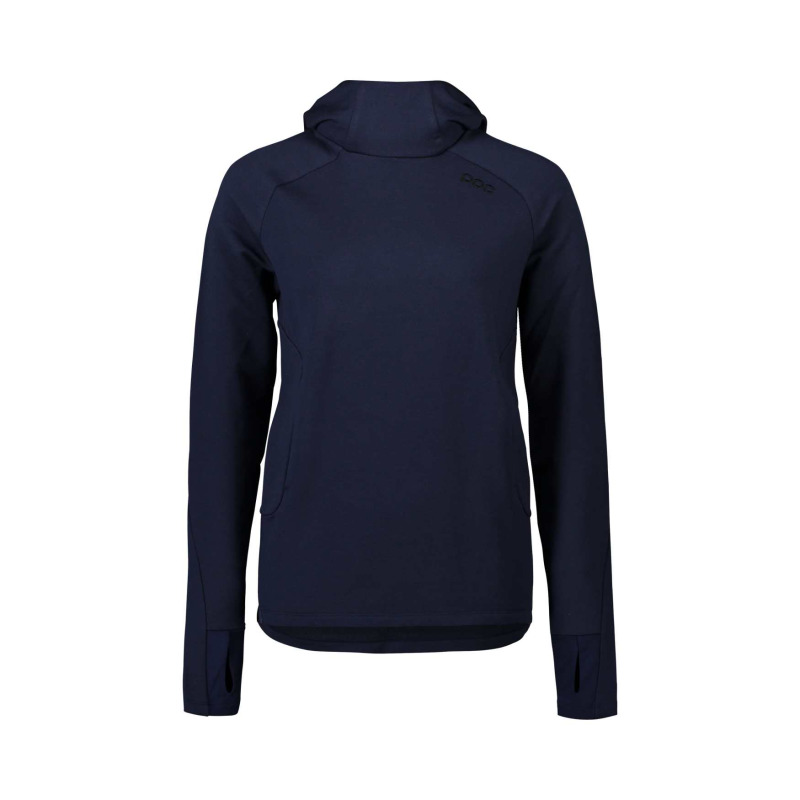 W's Merino Hood Turmaline Navy M