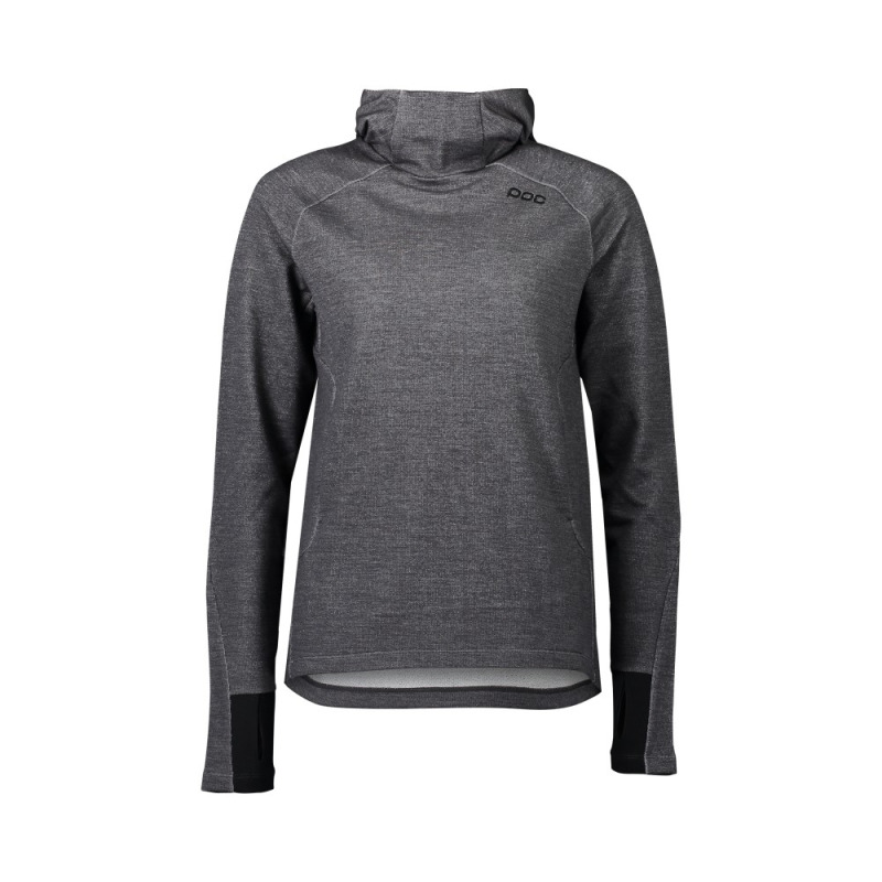 W's Merino Hood Sylvanite Grey Melange M