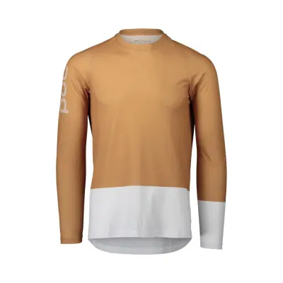 MTB Pure LS Jersey Aragonite Brown/Hydrogen White M