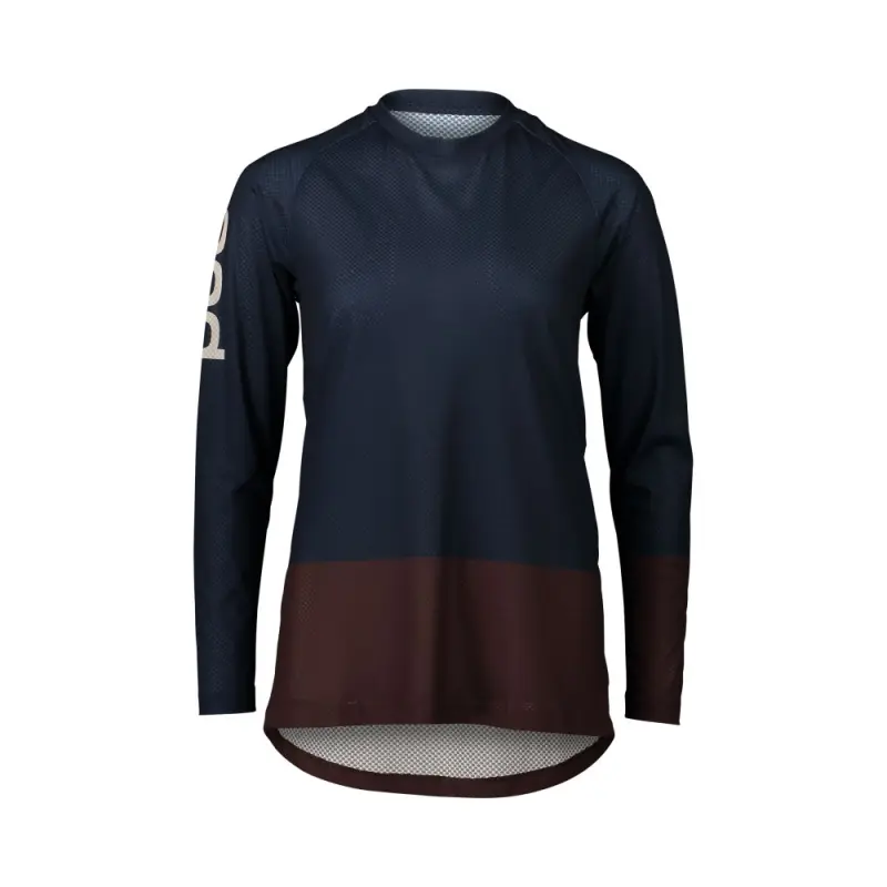 W's MTB Pure LS Jersey Turmaline Navy/Axinite Brown M
