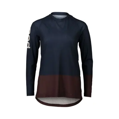W's MTB Pure LS Jersey Turmaline Navy/Axinite Brown M
