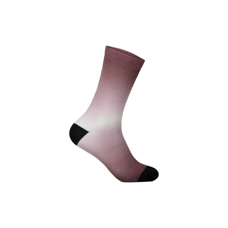 Essential Print Sock Long Gradient Garnet Red