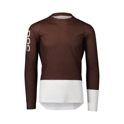MTB Pure LS Jersey Axinite Brown/Hydrogen White M