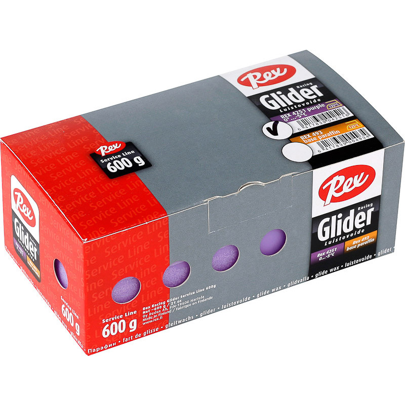 Rex Racing sklzový parafín 6*100g Racing Fialový +0...-5 C
