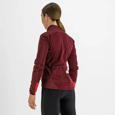 Sportful TEMPO dámska bunda tmavočervená