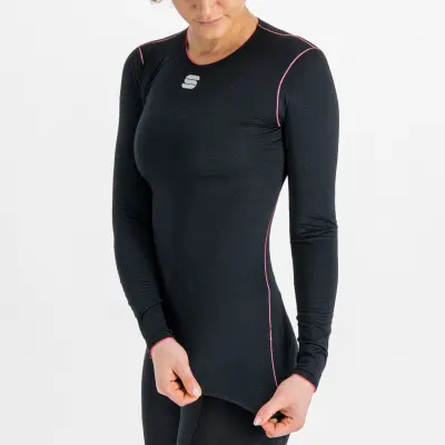Sportful MIDWEIGHT dámske tričko dlhý rukáv čierne