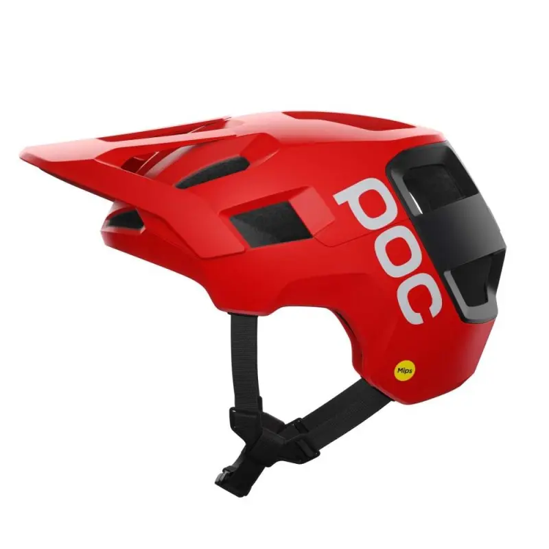 MTB kerékpáros sisak POC Kortal Race Mips piros/fekete