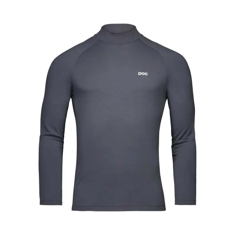 M's Layer Merino Mock Neck Jersey Sylvanite Grey