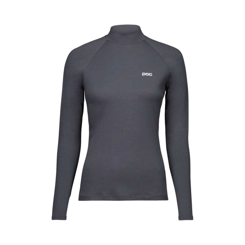 W's Layer Merino Mock Neck Jersey Sylvanite Grey