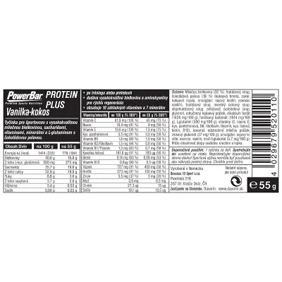 PowerBar ProteinPlus 30% tyčinka 55g Vanilka-Kokos