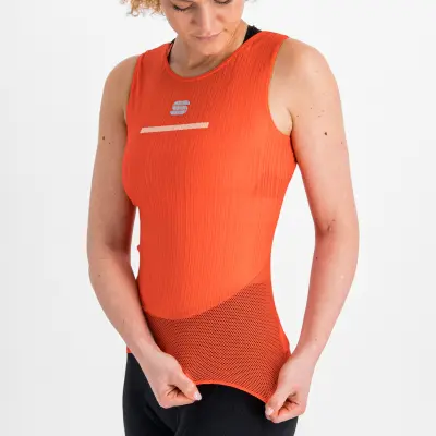 Sportful Pro Baselayer Dámske tričko bez rukávov červené