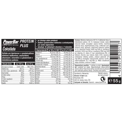 PowerBar ProteinPlus 30% tyčinka 55g Čokoláda