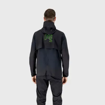 Karpos Lavaredo Rain Bunda čierna/zelená fluo