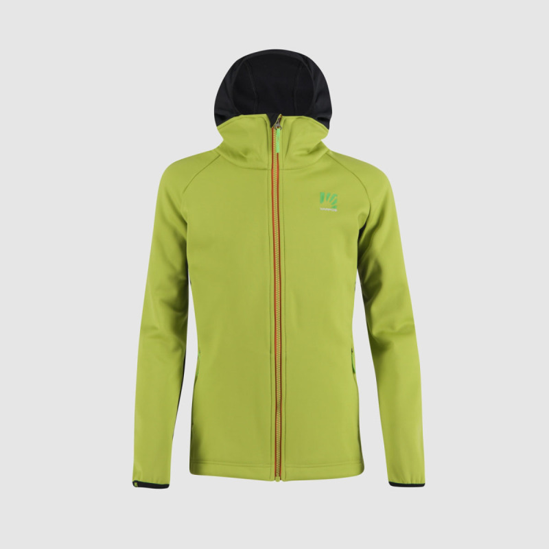 Outdoorová bunda detská Karpos Lavaredo Winter zelená/čierna