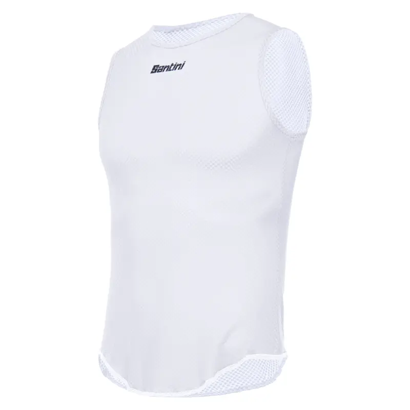 Funkčné tričko bez rukávov SANTINI Lieve White - M