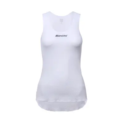 Funkčné tričko bez rukávov SANTINI Lieve White - XS