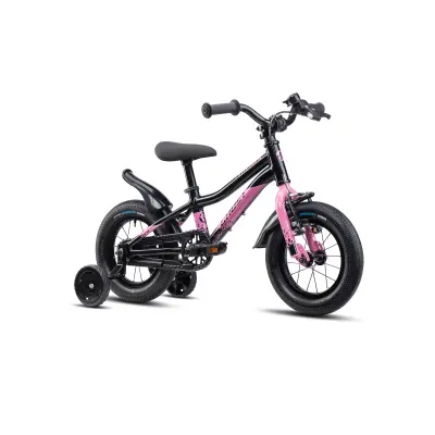 GHOST Powerkid 12 Metallic Black/Pearl Pink Gloss