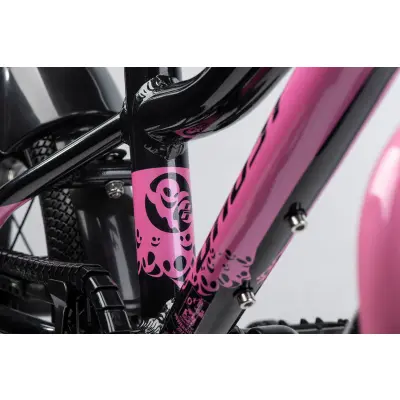 GHOST Powerkid 12 Metallic Black/Pearl Pink Gloss