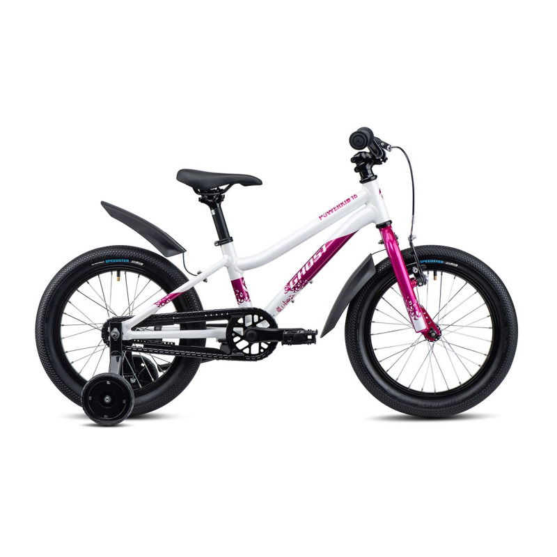 GHOST Powerkid 16 Pearl White/Candy Magenta Gloss