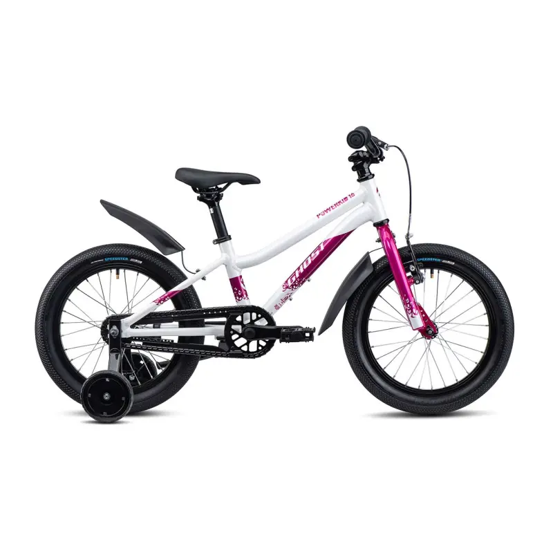 GHOST Powerkid 16 Pearl White/Candy Magenta Gloss